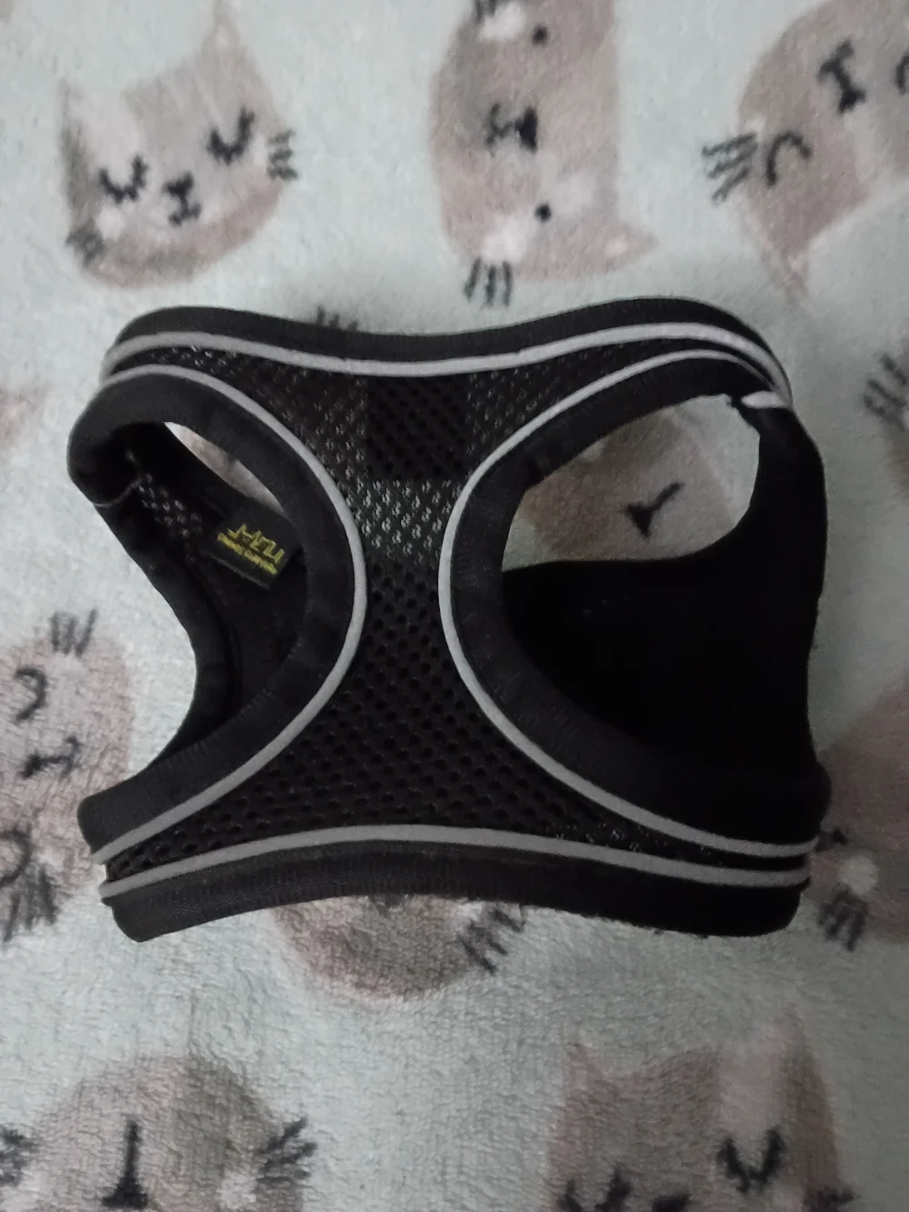 XS Black Small Pet Harness with Reflective Trim By Friends Forever
